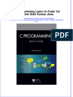 Ebook C Programming Learn To Code 1St Edition Sisir Kumar Jena Online PDF All Chapter