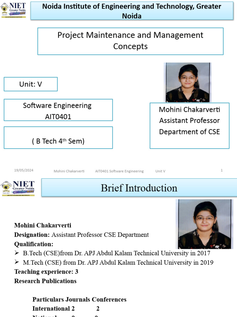 Software Engineering Unit V Guide | PDF | Version Control | Project ...