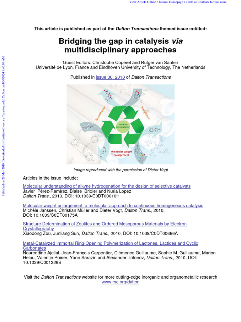 Gold Nanoparticles and O2 Activation | PDF | Adsorption | Catalysis