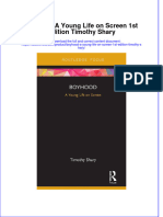 Download ebook Boyhood A Young Life On Screen 1St Edition Timothy Shary online pdf all chapter docx epub 
