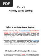 Part - 3 - ABC Costing