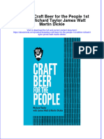 Ebook Brewdog Craft Beer For The People 1St Edition Richard Taylor James Watt Martin Dickie Online PDF All Chapter