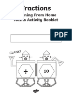 t2 M 4002 Year 4 Fractions Learning From Home Maths Activity Booklet