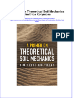 Ebook A Primer On Theoretical Soil Mechanics Dimitrios Kolymbas Online PDF All Chapter