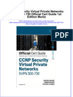 Ebook CCNP Security Virtual Private Networks SVPN 300 730 Official Cert Guide 1St Edition Muniz Online PDF All Chapter