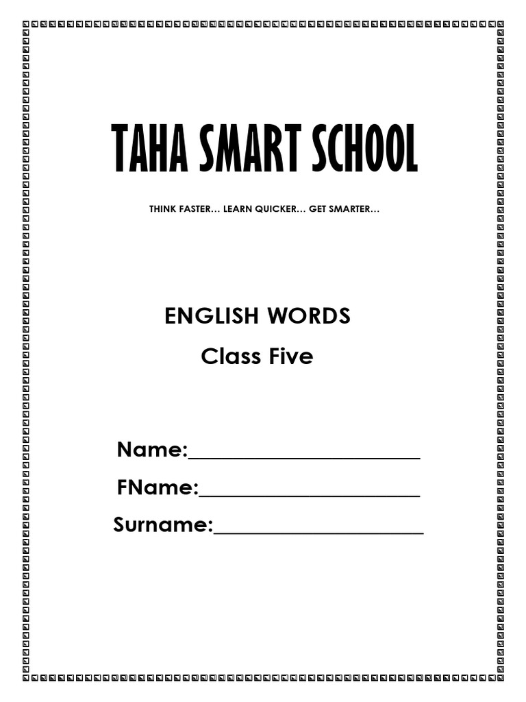 Class 5 English Word Meanings Guide | PDF