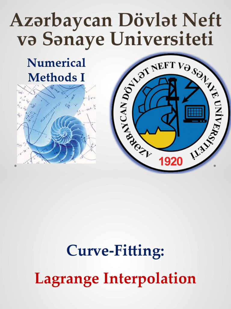 Numerical Methods II - Curve-Fitting II | PDF | Interpolation | Equations