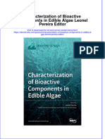 Ebook Characterization of Bioactive Components in Edible Algae Leonel Pereira Editor Online PDF All Chapter