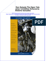 Ebook Cervantes Don Quixote The Open Yale Courses Series 1St Edition Echevarria Roberto Gonzalez Online PDF All Chapter