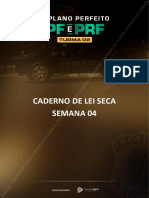O Plano Perfeito PF e PRF Dedicacao Delta Caderno de Lei Seca Semana 4