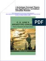 Download ebook C G Jung S Archetype Concept Theory Research And Applications 1St Edition Christian Roesler online pdf all chapter docx epub 