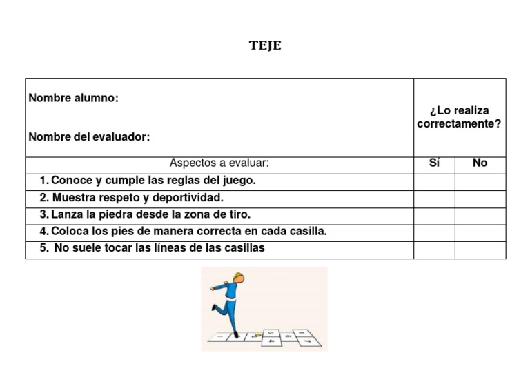Evaluación de Habilidades en Teje | PDF | Deportes y actividades al ...