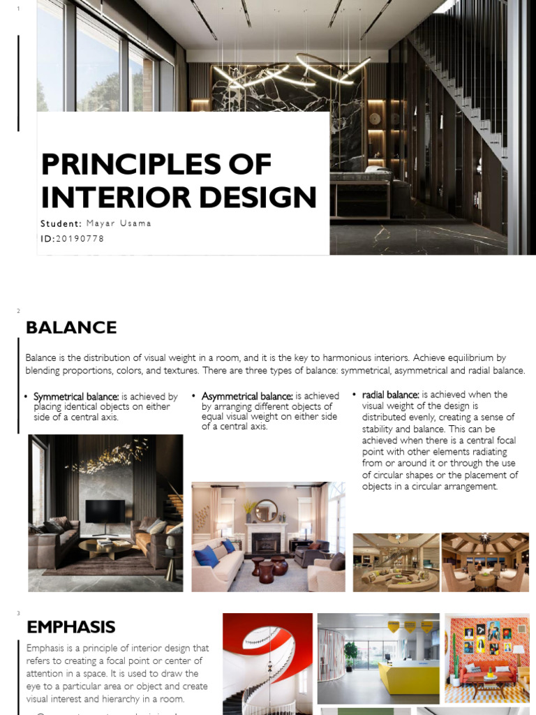 Key Principles of Interior Design | PDF | Interior Design | Pattern
