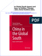 Ebook China in The Global South Impact and Perceptions 1St Edition Theodor Tudoroiu Ed Anna Kuteleva Ed Online PDF All Chapter