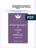 Download ebook Christian Psychology In A Course In Miracles 2Nd Edition Kenneth Wapnick Ph D online pdf all chapter docx epub 