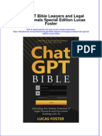 Chat GPT Bible Lawyers and Legal Professionals Special Edition Lucas Foster Online Ebook Texxtbook Full Chapter PDF