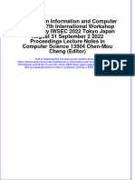 Download ebook Advances In Information And Computer Security 17Th International Workshop On Security Iwsec 2022 Tokyo Japan August 31 September 2 2022 Proceedings Lecture Notes In Computer Science 13504 Chen Mou Ch online pdf all chapter docx epub 