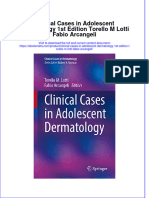 Ebook Clinical Cases in Adolescent Dermatology 1St Edition Torello M Lotti Fabio Arcangeli Online PDF All Chapter