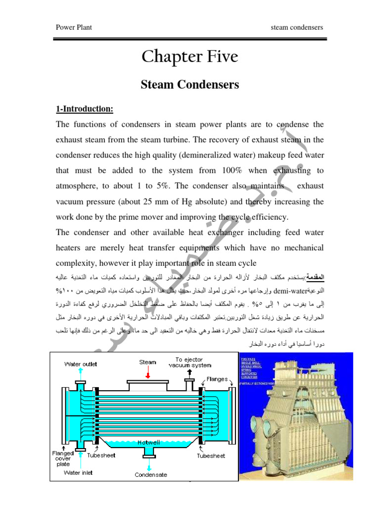 Steam Condenser Overview and Types | PDF | Heat Exchanger | Water
