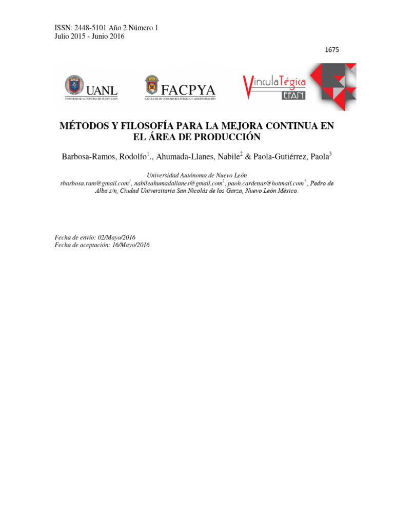 Mejora Continua en Producción Eficiente | PDF | Lean Manufacturing ...