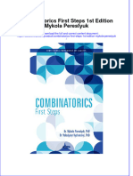 Download ebook Combinatorics First Steps 1St Edition Mykola Perestyuk online pdf all chapter docx epub 