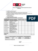 Ficha de Validación de Instrumentos.