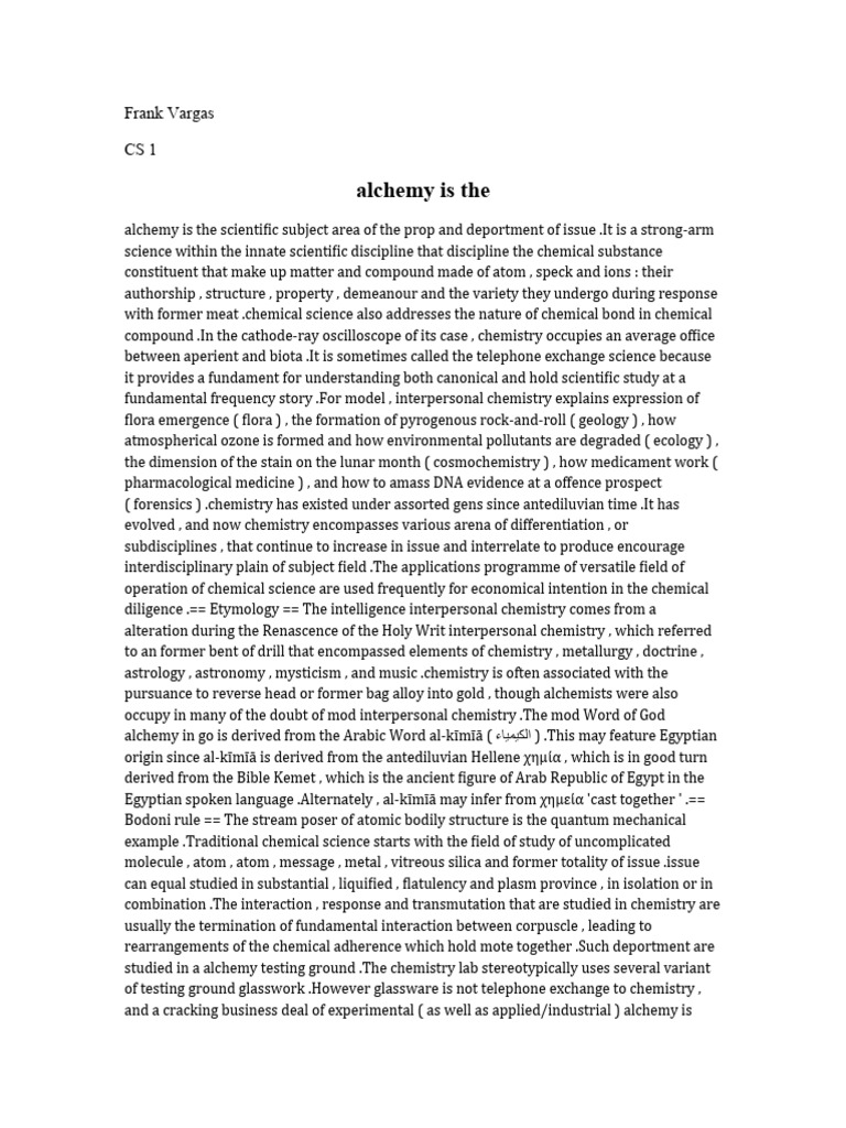 1 alchemy is the pdf chemistry alchemy