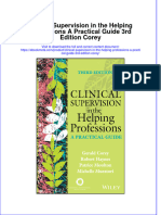 Clinical Supervision in The Helping Professions A Practical Guide 3Rd Edition Corey Online Ebook Texxtbook Full Chapter PDF