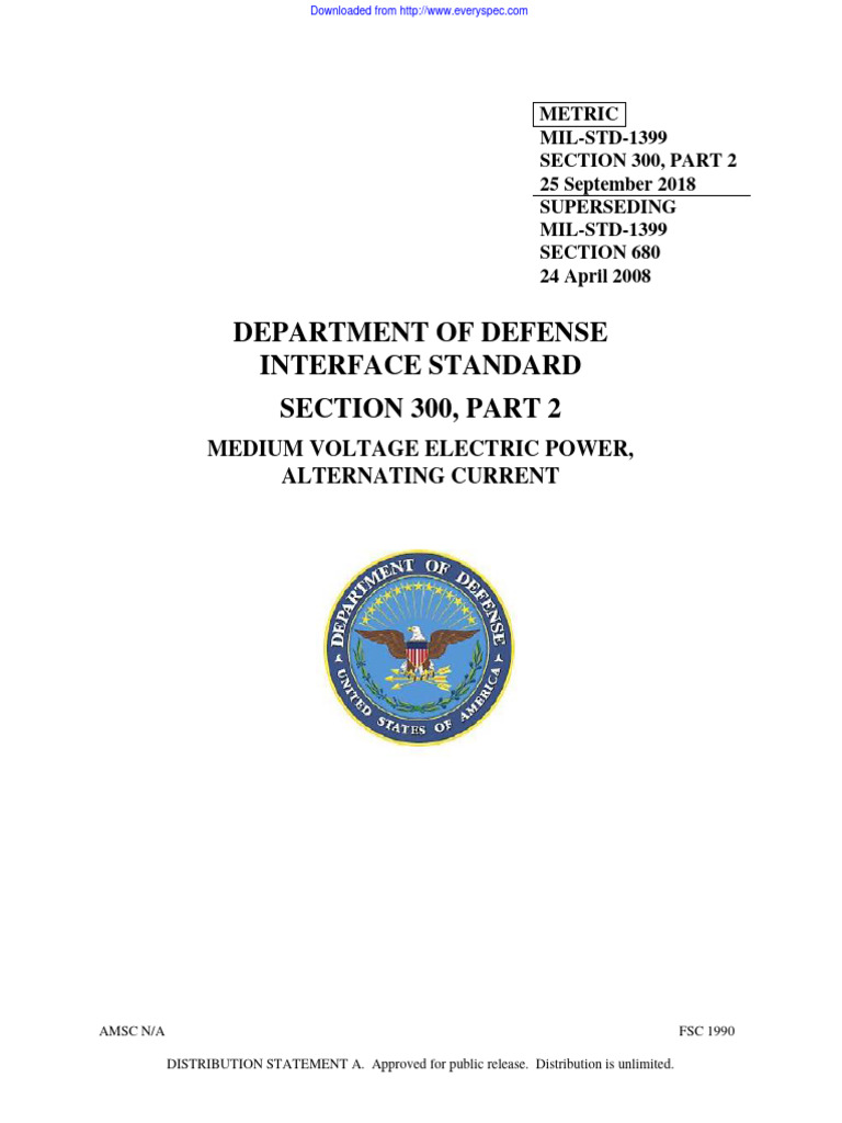 MIL-STD-1399 Section 300-2 Overview | PDF | Amplitude | Electric Power ...