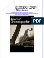 Ebook American Cinematographer Magazine September 2022 Vol 103 No 9 9Th Edition Various Online PDF All Chapter