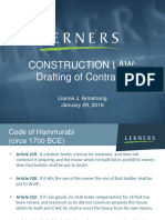 2016 CFBA AGM 2 Construction Contracts LianneArmstrongLernersLLP