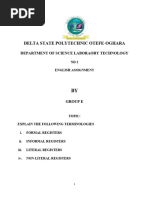 Types of Register in English Writing | PDF | Linguistics | Human ...