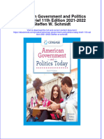 Download ebook American Government And Politics Today Brief 11Th Edition 2021 2022 Steffen W Schmidt online pdf all chapter docx epub 