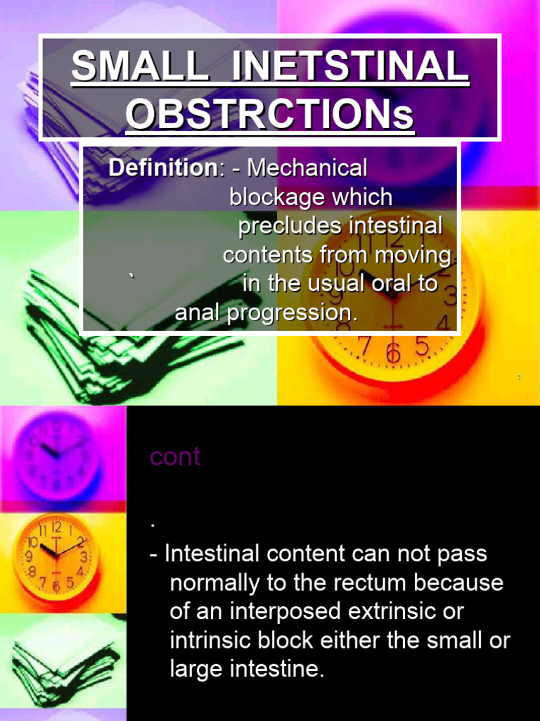 Small Intestinal Obstruction Overview | PDF | Causes Of Death ...