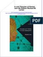 Ebook Concepts and Theories of Human Development 4Th Edition Richard M Lerner Online PDF All Chapter