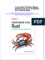 Download Command Line Rust A Project Based Primer For Writing Rust Clis 1St Edition Ken Youens Clark 2 online ebook  texxtbook full chapter pdf 