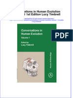 Download Conversations In Human Evolution Volume 1 1St Edition Lucy Timbrell online ebook  texxtbook full chapter pdf 
