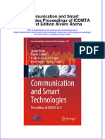 Communication and Smart Technologies Proceedings of Icomta 2021 1St Edition Alvaro Rocha Online Ebook Texxtbook Full Chapter PDF