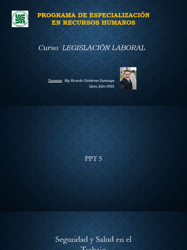 °PPT - Legislación Laboral - 5 | PDF | Derecho laboral