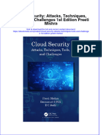 Ebook Cloud Security Attacks Techniques Tools and Challenges 1St Edition Preeti Mishra Online PDF All Chapter