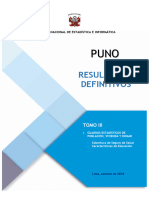 INEI PUNO Resultados Definitivos Censos Nacionales 2017 - TOMO - 03