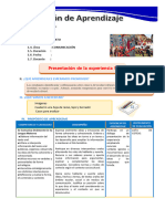 D1 A1 SESION COM. Presentación de La Experiencia