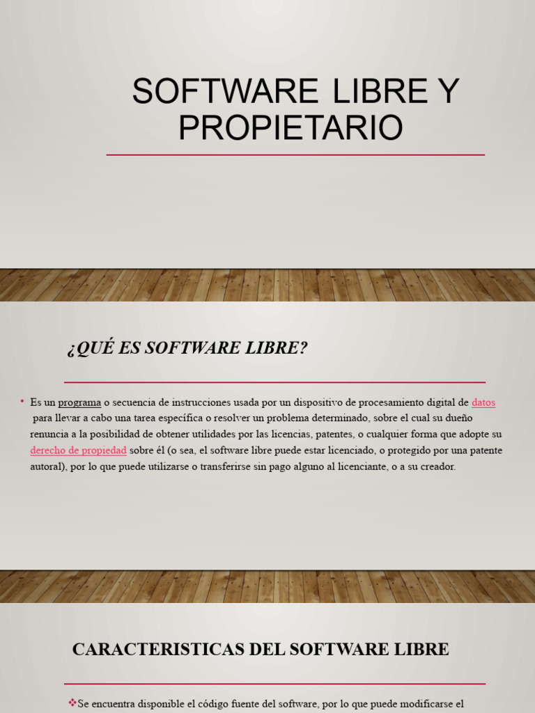 Software Libre y Propietario | PDF | Software | Software propietario