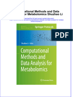 Computational Methods and Data Analysis For Metabolomics Shuzhao Li Online Ebook Texxtbook Full Chapter PDF