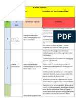 Planeación Primero Preescolar