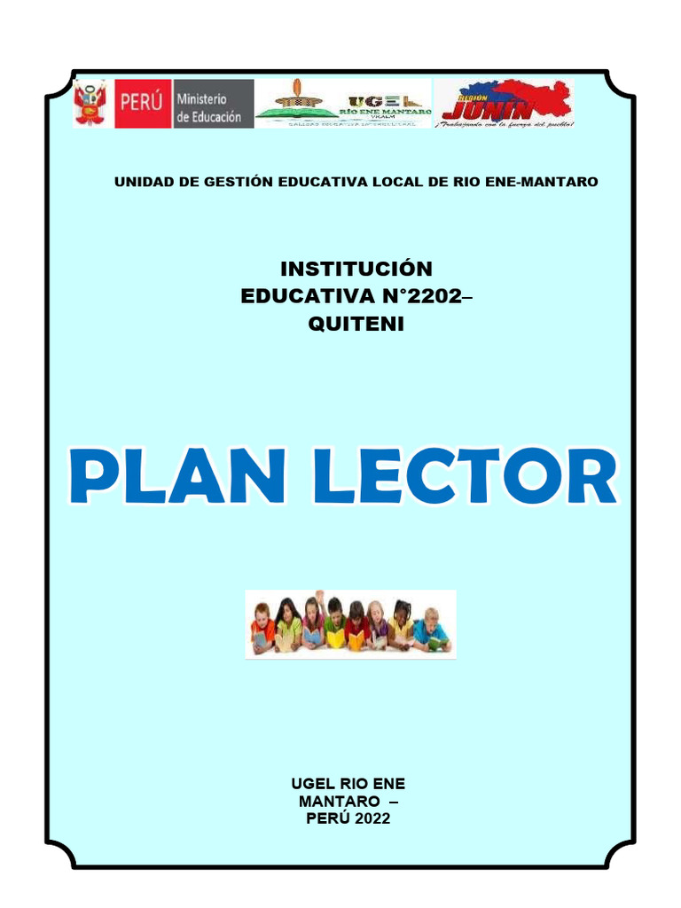 Plan Lector 2023 | PDF | Educación de la primera infancia | Maestros
