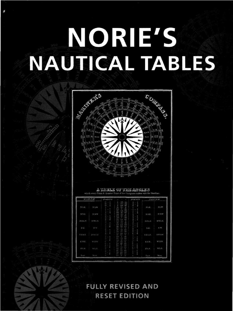 Nories Nautical Tables | PDF