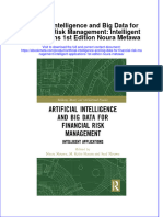 Ebook Artificial Intelligence and Big Data For Financial Risk Management Intelligent Applications 1St Edition Noura Metawa Online PDF All Chapter