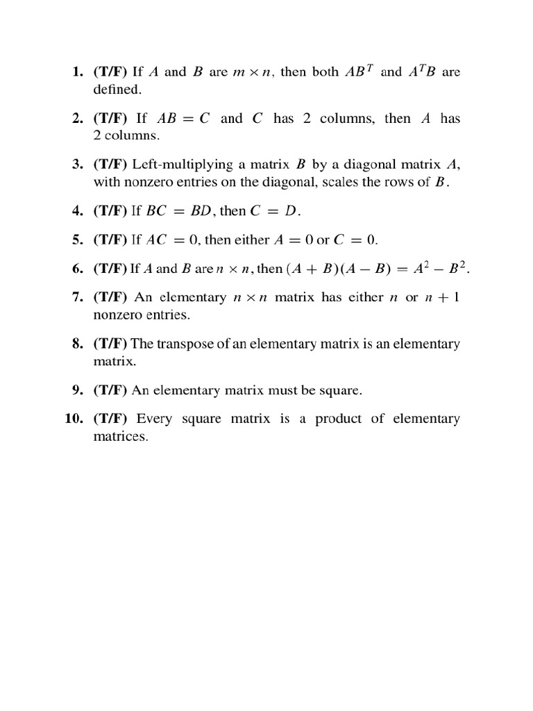 Chapter 2 Supplementary Exercises | PDF