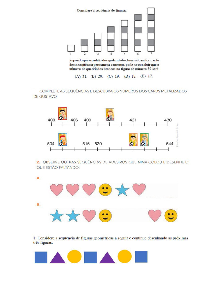 Atividades Sequencia | PDF